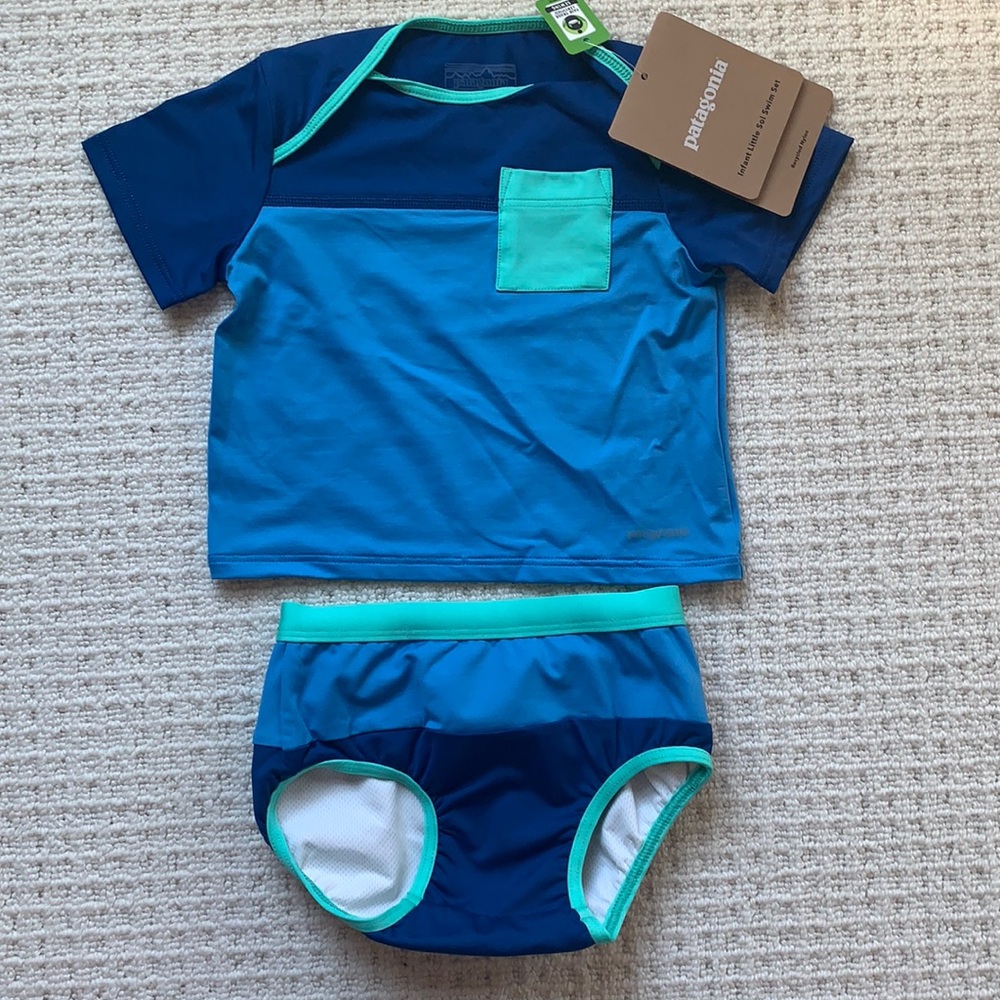Patagonia Infant Little Sol Swim Set Size 6-12M